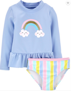 2-pc Rainbow Swimsuit