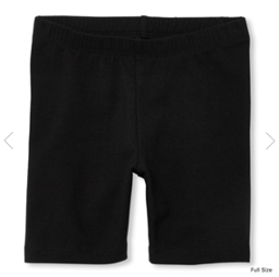 Girls Black Bike Shorts