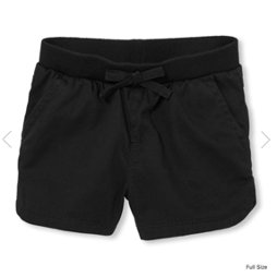 Girls Black Pull On Shorts