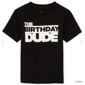 Black 'The Birthday Dude' Tee