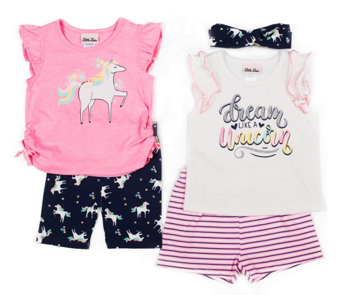 'Dream Like A Unicorn' 5-pc Outfit Set