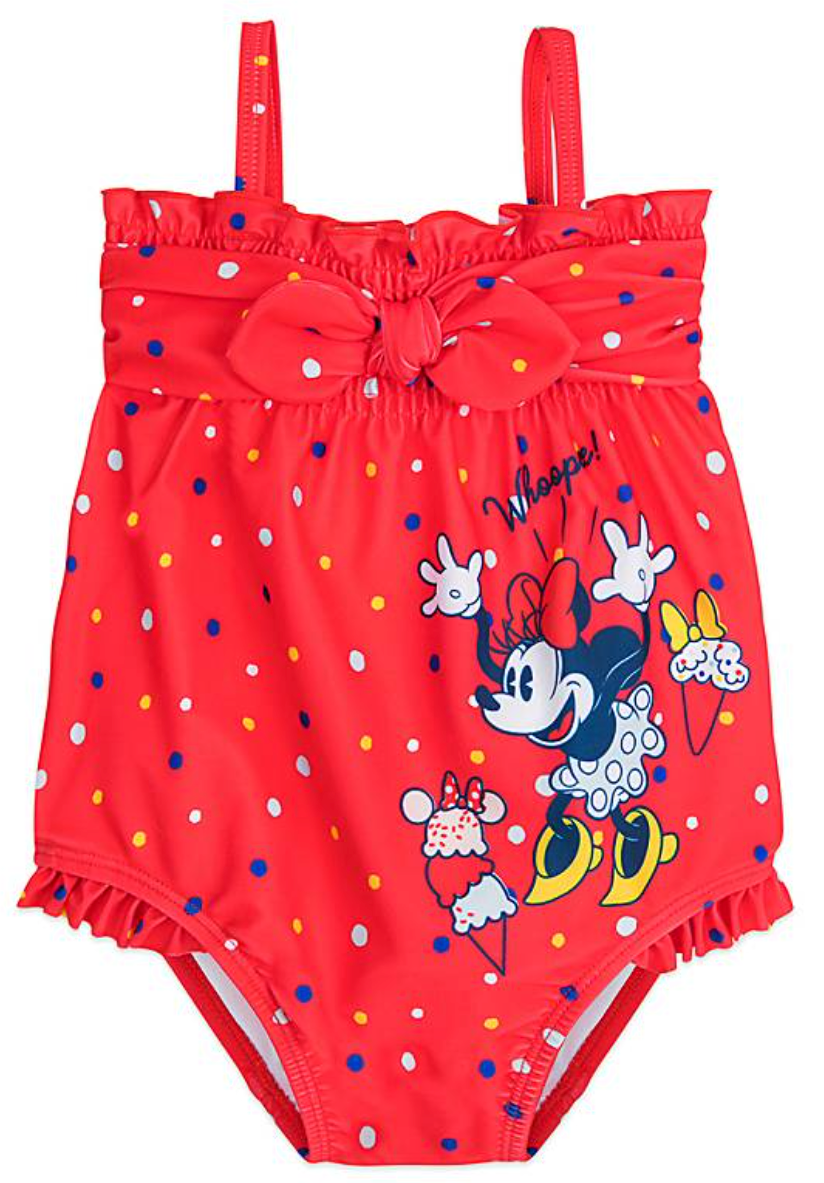 1-pc Red Minnie Mouse Swimsuit