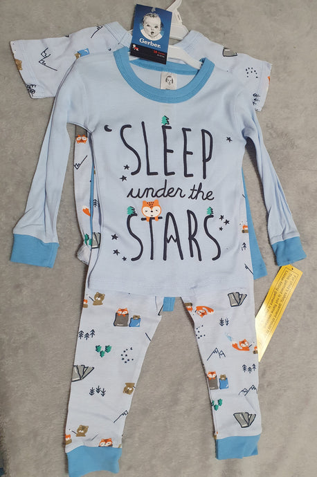 Blue 'Sleep Under The Stars' 4-pc PJ set