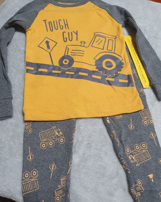 'Tough Guy' Tractor 2-pc Pj's