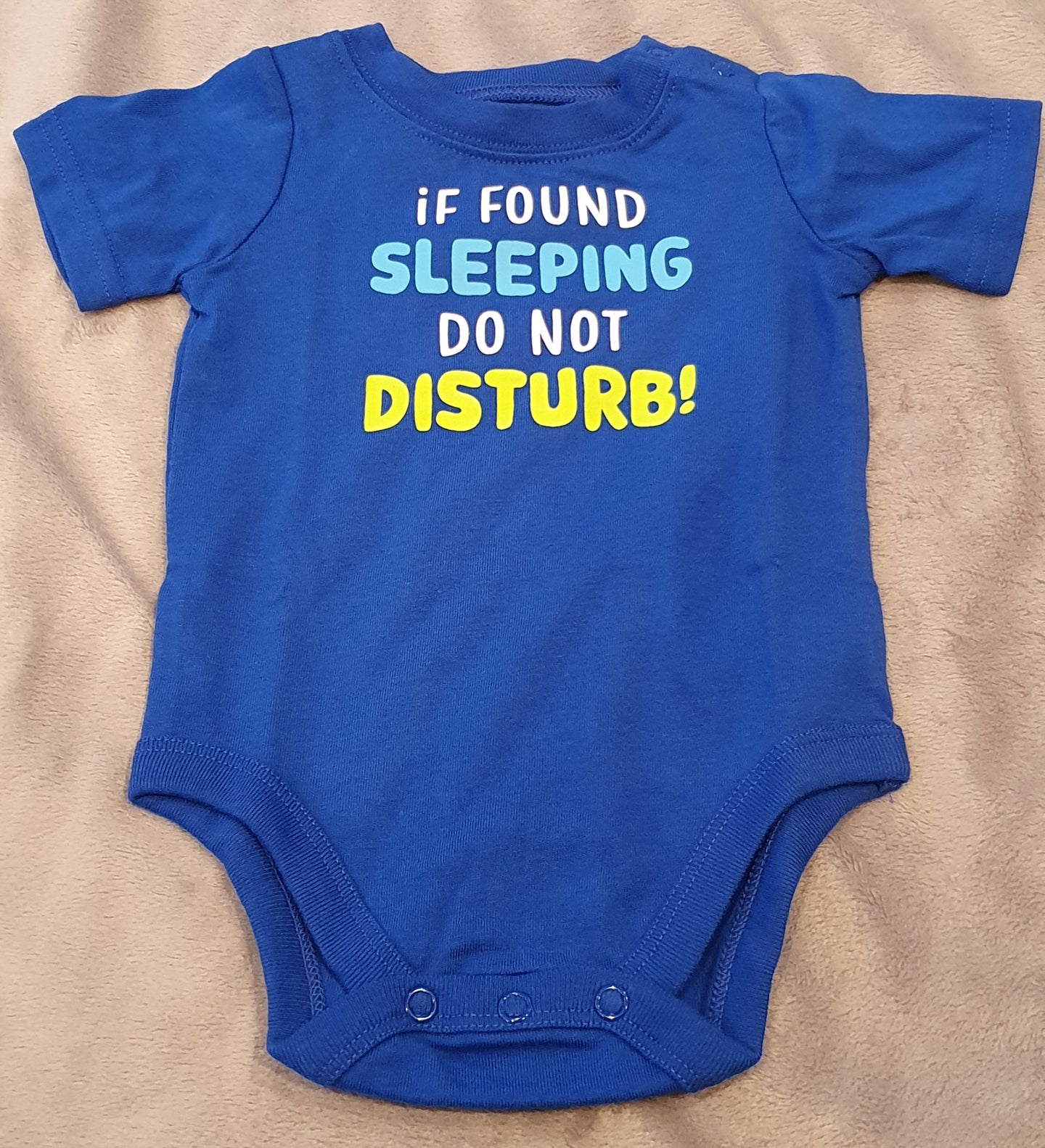 'If Found Sleeping Do Not Disturb!' Onesie