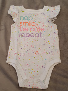 'Nap, Smile, Be Cute, Repeat' Onesie