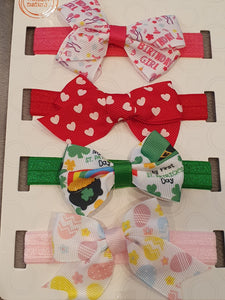 10-pc Holiday Headbands