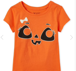 Girl's Pumpkin Halloween Tee