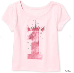 Unicorn Tiara 1 Birthday Tee