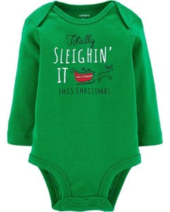 "Sleighin' It" Christmas Onesie