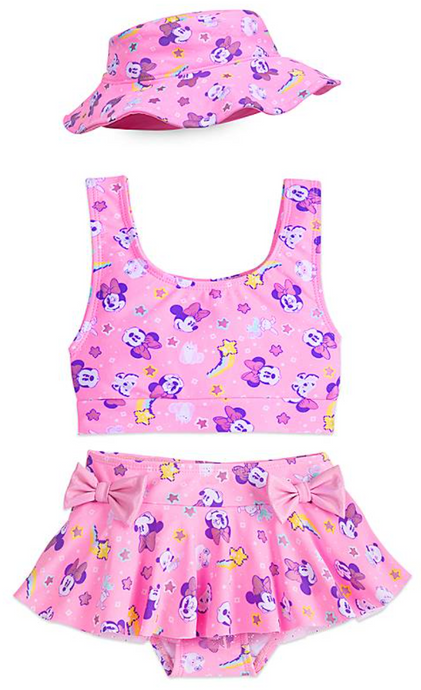 Minnie Mouse 2-pc Swimsuit With Hat