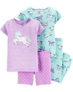 Unicorn 4-Piece Pj Set