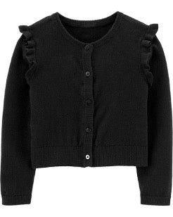 Black Flutter Cardigan