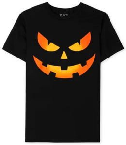 TODDLER & KID Scary Pumpkin Face Tee