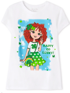 KIDS 'Happy Go Lucky' St Patrick's Day Tee