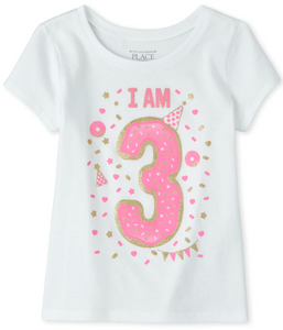 'I Am 3' Birthday Tee