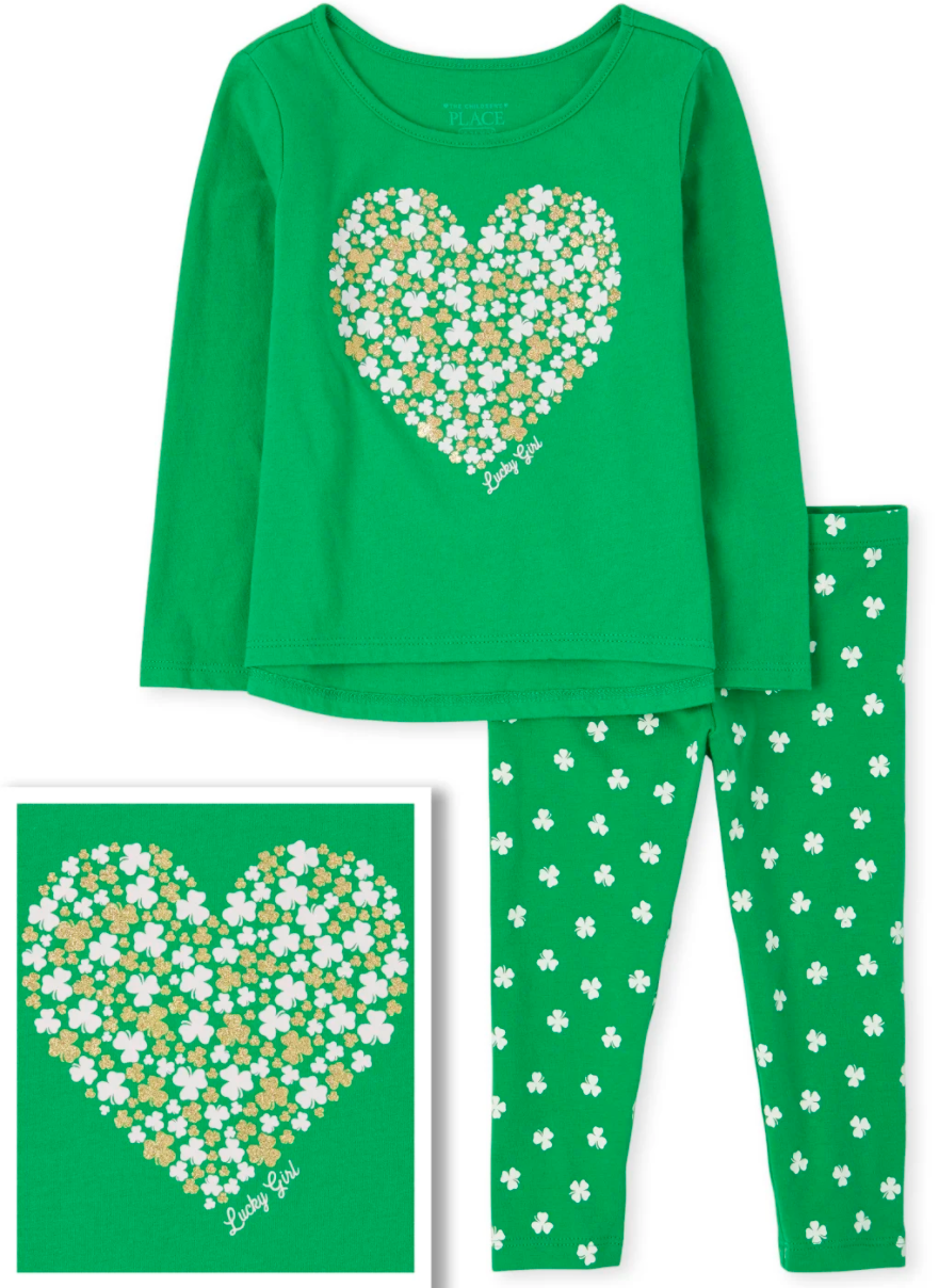 TODDLER St. Patrick's Day 2-pc outfit