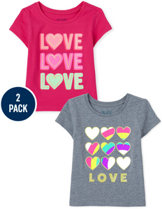 TODDLER 2pk 'Love' Tees