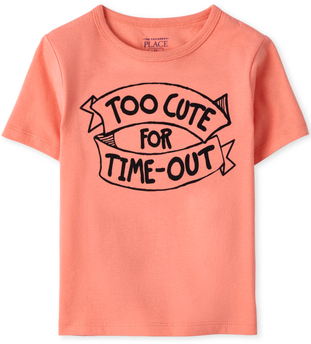 'Too Cute for Time Out' Tee