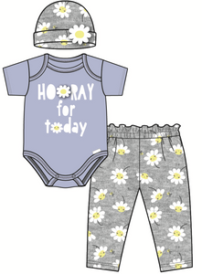 'Hooray for Today' 3-pc Outfit