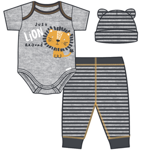 Lion 'Just Lion Around' 3-pc Outfit