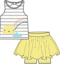 Sun Tank Top with Yellow Tutu Shorts