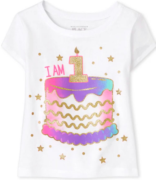 'I Am 1' Birthday Cake Tee