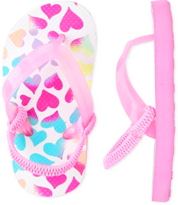 Hearts Flip Flops