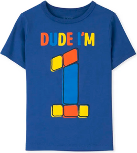 'Dude I'm 1' Birthday Tee