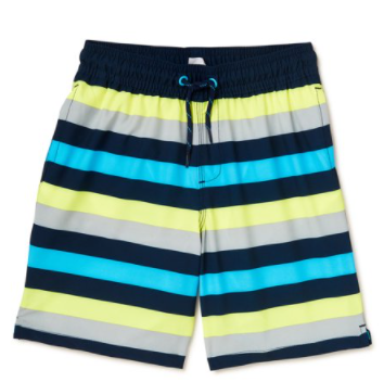 Striped Quick Dry Swim Trunks