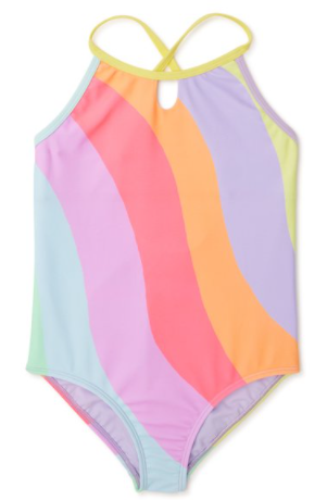 1pc Rainbow Swim Suit