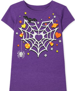 TODDLER & KID Spider Web Halloween Tee