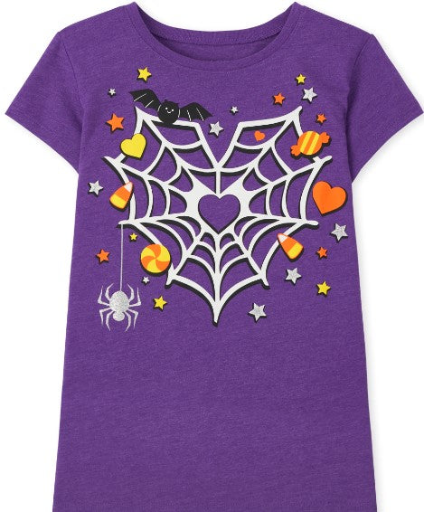 TODDLER & KID Spider Web Halloween Tee