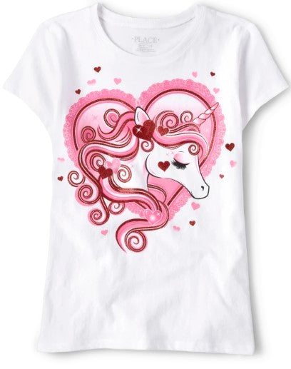 Unicorn Valentines Tee